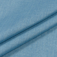 Ткань блэкаут рогожка голубой