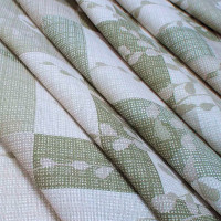 Скатертная ткань рогожка Вербное воскресенье оливковый