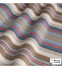 Декоративная ткань Stripe полоса голубой 180 см