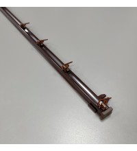 Карниз стельовий KS односмуговий коричневий 150 см