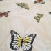 Скатертная ткань Бабочки бежевый