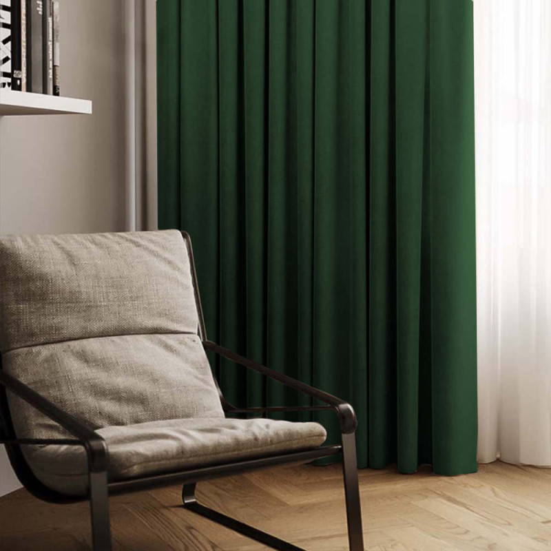 Комплект штор Даймонд темно-зелений 150*270 см 8553041300