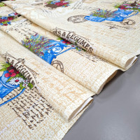 Рушникова тканина рогожка Зустріч