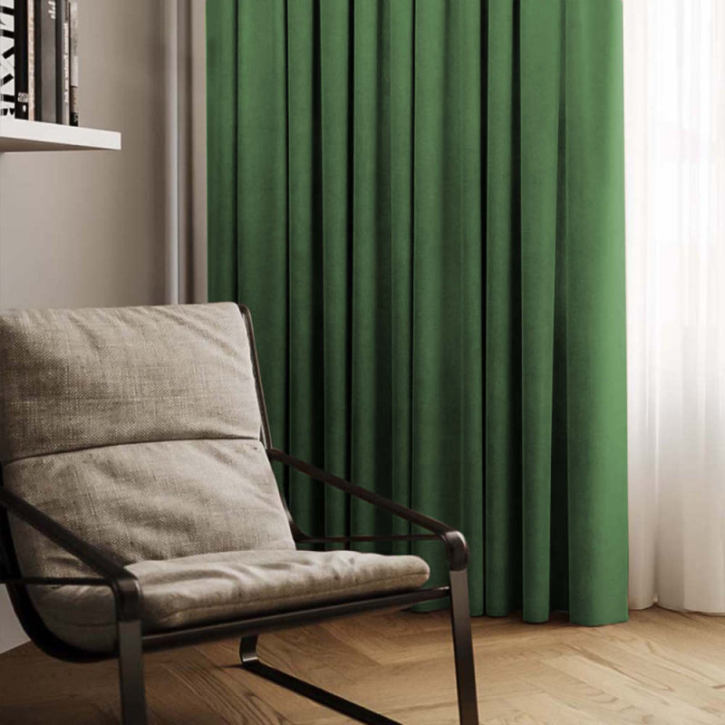 Комплект штор Даймонд зелена оливка 150*270 см 2053041300