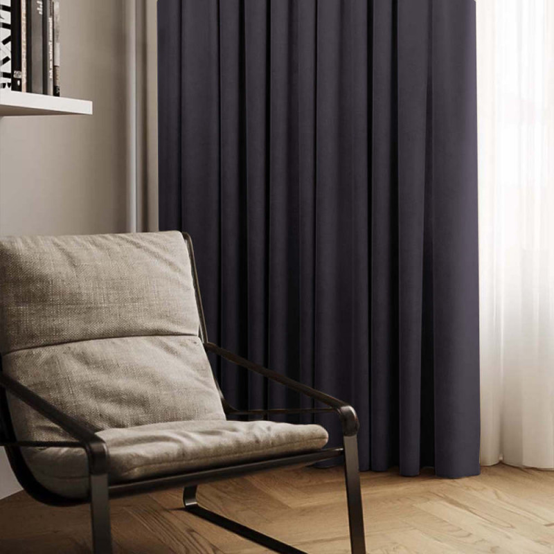 Комплект штор Даймонд мокрий асфальт 150*270 см 1083041300