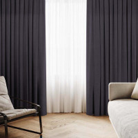 Комплект штор Даймонд мокрый асфальт 300*270 см