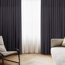 Комплект штор Даймонд мокрий асфальт 300*270 см