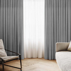 Комплект штор Даймонд сірий 300*270 см