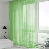 Готовый тюль вуаль Hayal салатовый 300*270 см
