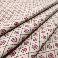 Ткань гобелен Ромб цветы