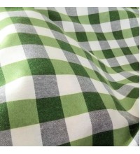 Скатертинна тканина велика клітка зелений 280 см