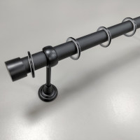 Карниз однополосный Рулло черный матовый 25 мм 160 см
