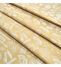 Скатертинна тканина полупанама Паста жовтий