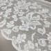Тюль фиранка Алиция-5 цветы белый 60 см
