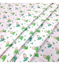 Ткань ситец Малыш зеленый 95 см