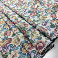Ткань гобелен Розалинда цветы Остатог 1 м