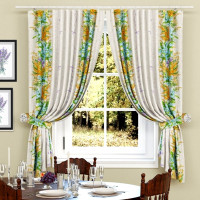 Комплект штор рогожка Мімоза