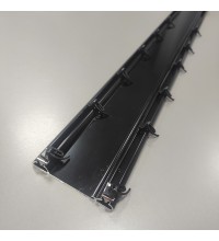 Стельовий карниз EUROSLIM-65 мм двосмуговий чорний 400 см