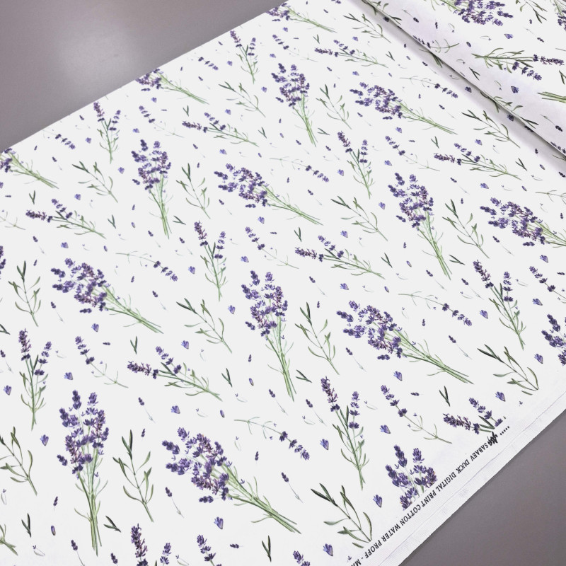 Скатертина тканина з просоченням діджитал Аромат лаванди 20831