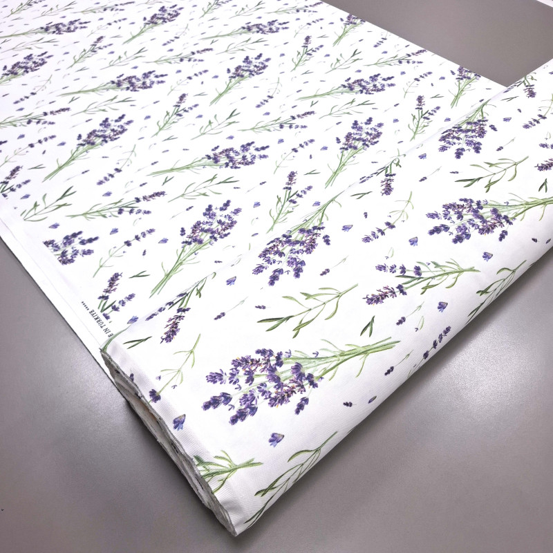 Скатертина тканина з просоченням діджитал Аромат лаванди 20831