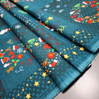 Ткань для скатерти Новогодние игрушки