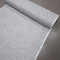 Скатертинна тканина з просоченням Рогожка принт сірий