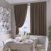 Комплект коротких штор Даймонд кора дуба 140*180 см
