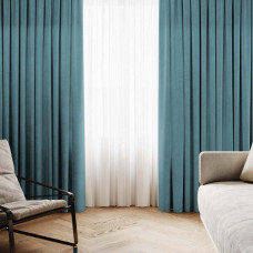 Комплект штор Даймонд голубой 300*270 см