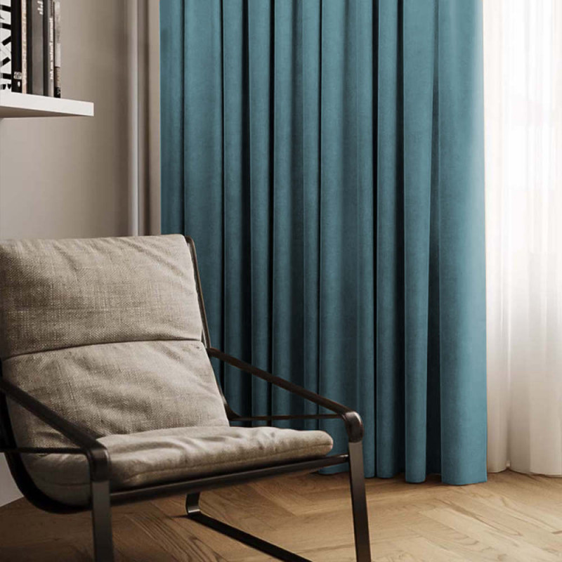 Комплект штор Даймонд блакитний 150*270 см 411304150