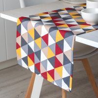 Дорожка на стол с пропиткой Ромбы бордовый 45*175 см