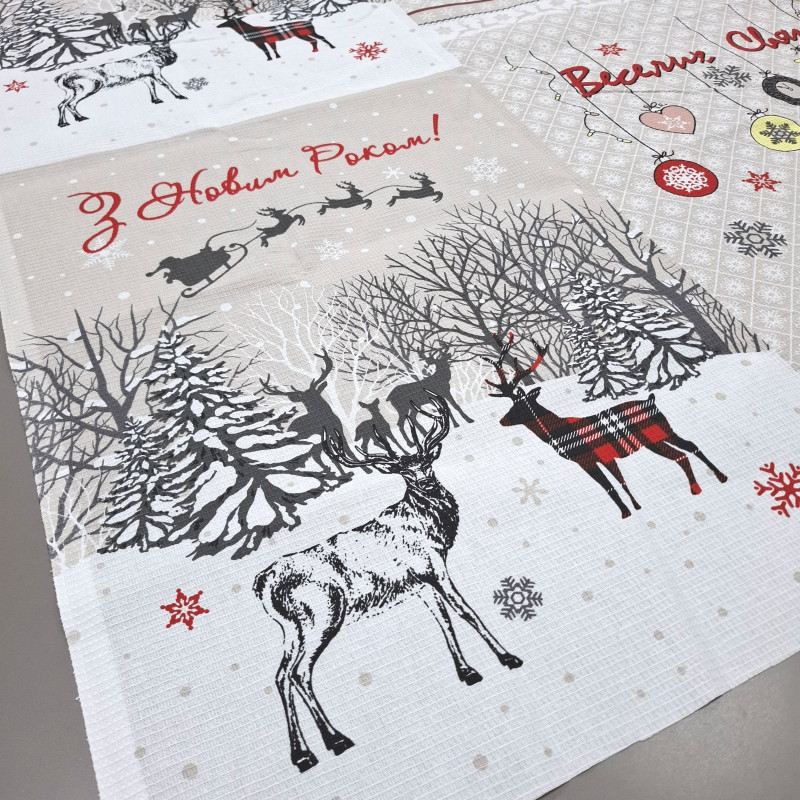 Ткань полотенцевая вафельная Merry 505191