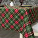 Скатертина з тефлоновим покриттям Шотландка клітинка зелений 120*120 см 1201046