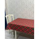 Скатерть с тефлоновым покрытием Шотландка клеточка красный 120*120 см 1201049