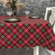Скатерть с тефлоновым покрытием Шотландка клеточка красный 120*120 см 1201049