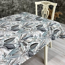 Скатерть с тефлоновым покрытием Экзотические листья бежевый 140*200 см