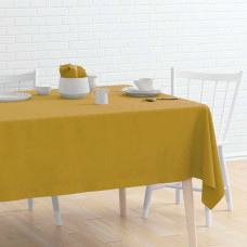 Скатерть с тефлоновым покрытием горчичный 140*220 см