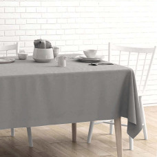 Скатерть с тефлоновым покрытием темно-серый 140*220 см
