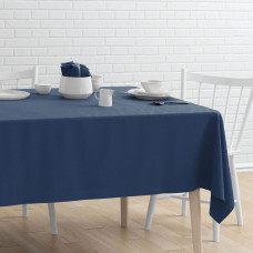 Скатерть с тефлоновым покрытием темно-синий 140*220 см