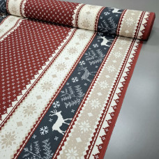 Новогодняя ткань для скатертей Зимняя Симфония