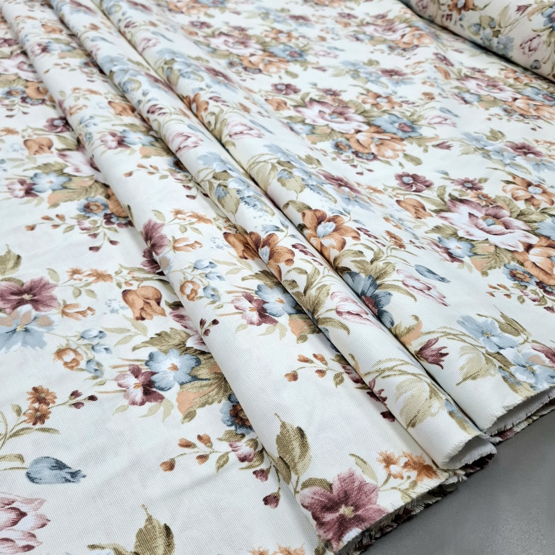 Скатертинна тканина з просоченням Весняні квіти конюшина 235767