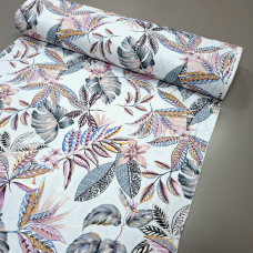 Скатертинна тканина з просоченням Гавайські квіти рожевий
