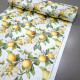 Скатертинна тканина з просоченням діджитал Квіти лимону 4321