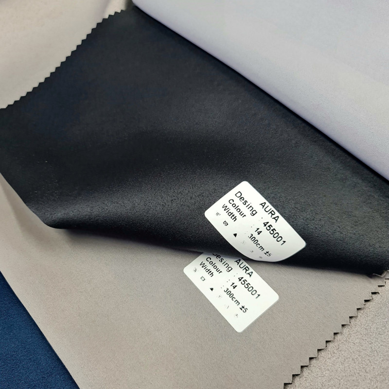 Комплект штор блэкаут Aura чёрный 150*270 см 30045514