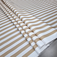 Тканина Оксфорд смужка бежевий 135 г/м2
