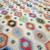 Тканина гобелен Геометричний візерунок бежевий