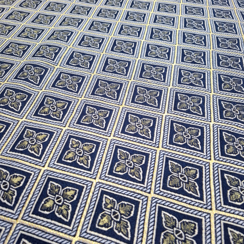 Тканина гобелен Єсенія ромб синій 780541