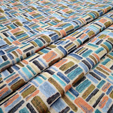 Тканина гобелен Тетріс синій