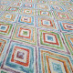 Тканина гобелен Кольорові ромби блакитний 106291