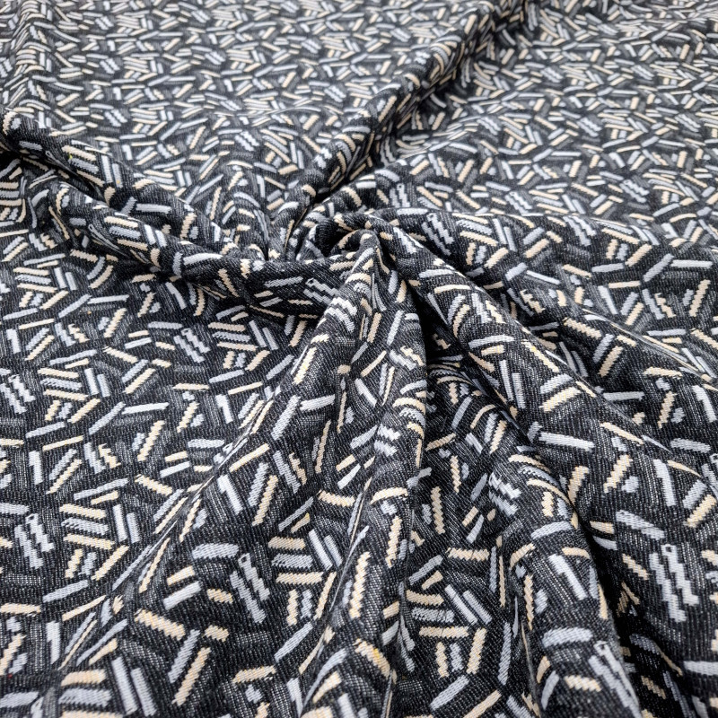 Тканина гобелен Місоні чорний 506291