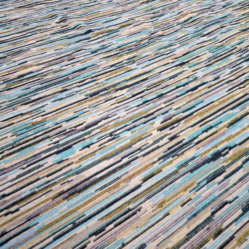 Тканина гобелен Штрих бірюзовий 895291